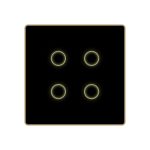 کلید هوشمندچهار پل محو شونده فریم آلومینیوم گریفین