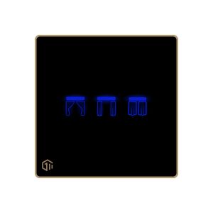 کلید هوشمند سه پل پرده فریم آلومینیوم گریفین